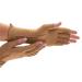 isotoner Women & Men Arthritis Compression Rheumatoid Pain Relief Gloves for joint support with Open/Full finger design Camel Large One Pair of Open Finger Gloves