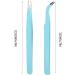 2-Piece Stainless Steel Tweezers Nail Tweezers Designs with Straight Head and Antistatic Straight Tweezers Curved for Beauty for Nails Manicure Tweezers Bend 02  - Buy Online on GoSupps.com
