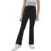 Aurgelmir Girls' Black Foldover Waist Flare Leggings with Pockets - Size 13-14 Years - Buy Online on GoSupps.com