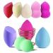 Make-up sponge set beauty blender sponges 9 beauty blending blender with 1 sponge holder latex-free blending sponge for foundation beauty make-up set for dry and wet application