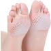 QUIQSHIPP Silicone Gel Half Toe Sleeve - Anti-Skid Forefoot Pads for Pain Relief and Heel Protection - Men & Women | Dry Cracked Heels Repair - Buy Online on GoSupps.com