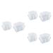 NUOBESTY 6 Pcs House Silicone Mold Silicone Molds Creative House Molds Craft Making Molds Child Unique Whitex3pcs 11.2X8.2X4.6CMx3pcs
