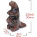 PUNNI 2" Dinosaur Statue Natural Stone Crystal Carved Reiki Animal Figurine Gemstone Crafts Home Decoration Natural Stone (Color : Lotus Jasper Size : 1 PCS) 1 PCS Red Mahogany - Buy Online on GoSupps.com