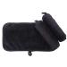 Kinhwa washcloth frote 3 pieces make-up remover microfiber make-up kiss soft & absorbent facial cleaning towels reusable & washable lint-free & luxurious black 15cm x 30cm black 3 pieces (1 Pack)