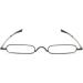 KoKoBin Mini Narrow Reading Glasses +1.0 | Unisex Spring Hinge Metal Visual Aid with Case - International Shipping Available - Buy Online on GoSupps.com