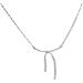 Oralgos Hip Hop Bow Loop Collarbone Chain Necklace - Adjustable Zircon Bowknot Jewelry for Daily Wear - International Shipping - Buy Online on GoSupps.com