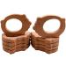Wendysun 5pcs Natural Cartoon Wood Teether Set for Baby Teething - Pig Shape DIY Pendant Toy - Buy Online on GoSupps.com