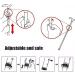 Buy Foldable Walking Sticks for Seniors - Adjustable T-Handle Walking Aids for Men & Women | Stylish Black & Violet Flower Designs - Buy Online on GoSupps.com