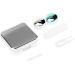 Uxsiya 5 Color Mini Box Contact Lens Holder - Portable Travel Kit (05# Silver) - Buy Online on GoSupps.com