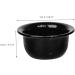 Angoily 3-Section Shaving Shell Razor Holder | Black Soap & Foam Bowl | Men's Shaving Accessories | International Shipping Available - Buy Online on GoSupps.com