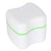 Verdant Touch Denture Container Storage Box for Artificial Teeth with Filter Screen Green Dental Device Holder