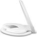 WSSROGY Elongated Toilet Seat with Built-In Potty Training Seat - Magnetic Kids Seat and Slow Close Cover - Fits Adult and Child - White Plastic - Buy Online on GoSupps.com