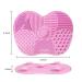 Silicone Makeup Brush Cleaning Mat Set - Includes 2 Makeup Puffs for Easy Cleaning - Buy Online on GoSupps.com