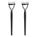 2PCS Eyelash Comb Eyelashes Separator Curler Mascara Applicator with Cover Eye Makeup Brush Tools Metal Teeth Eyelashes Grooming Tool