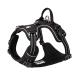 Truelove no pull dog harness reflective dog harness for dogs adjustable soft padded pet vest with simple operating handle TLH56512 L Black