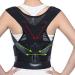 Posture Correction Belt Shoulder Waist Corrector Adjustable Adult Nylon Black Posture Correction Belt(L code) L code D