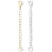 Adabele 925 Sterling Silver 2 Chain Extender | Removable Adjustable Extension for Necklace Anklet Bracelet - SS303-2 - Buy Online on GoSupps.com