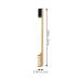 Eyebrow Comb with Wooden Handle - Bamboo Eyebrow Trimming Brush and Eyelash Grooming Comb for Perfect Brows - Buy Online on GoSupps.com