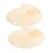 Orfofe 2 pieces Shampoo Kamm Scales Silicone Headkratz Silicone Shampoo brush head W scher Hair Scalp Massage device Bush scalp Massage device Shampoo brush