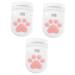 FRCOLOR 3 Sets Eyelash Holder Eyelash Curler Anti-Skid Handle Eyelashories Mini Eyelashories Makeup Eyelashories Accessories White Portable 5.8*4.3cmx3pcs