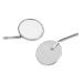 20 pieces of stainless steel mirror replacement head for mouth teeth test and eyelash extension inspection mirror tooth inspection level diameter 2.2/2.4 cm (4#)