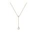 Necklace Silver Shell Necklace Simple Fashion Versatile Clavicle Chain Advanced Design Tassel Necklace Ladies Necklace