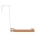 Cabilock Door Hook Hanging Coat Mounted Hanging Storage Single Over Door Hanger No Trace Iron Gate 17.5X16CM White