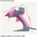 Chandler Tool Mini Hot Glue Gun Kit - 25W High Temp, Small Size Craft Glue Gun Set with 10 Sticks - Fine Tip Adhesive, Pink - Buy Online on GoSupps.com