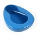 Daletu bed pan for women comfortably big urinal women PP plastic Bedpan strong and permanent smooth and not injecting for women men older bedridden in bed excretion blue-bed pan