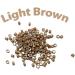 Kiara World 100 Light Brown Silicone Lined Micro Rings Beads 5mm for Pre Bonded I Tip Human Hair Extensions Feather Extensions - Buy Online on GoSupps.com