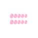 Short Pink Acrylic Press On Nails - Solid Color Full Cover False Nails for Women and Girls - Glossy Finish - 24Pcs - Buy Online on GoSupps.com