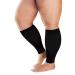 Wide Calf Compression Socken Plus size calf Shin Sleeeve Footless Compression Socks for Men Circulation Big Cuffs Unisex Pain Relief Varicose Vene Treatment Black 7xl