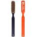 TWO STONES Climbing Chalk Brush with Thick Ultra Durable Boar's Hair Bristles, Bouldering Brush with Ergonomic Handle Portable with Climbing Chalk Bag(Not Included) for Climbing Wall Holds Black+Orange