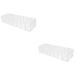 Zerodeko 2pcs Cosmetic Storage Box Desk Organiser Storage Drawers Real Money Blush Polystyrene () Desktop