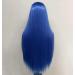 VEBONNY Royal Blue Synthetic Lace Front Wig - Silky Long Straight Hair for Women | Midnight Sapphire -825 - Buy Online on GoSupps.com