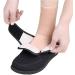 HOAPL Women's Edema Shoes with Adjustable Strap and Air Cushion for Diabetic Plantar Fasciitis - Black, Size 39 - Buy Online on GoSupps.com