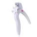 Acrylic Nail Clipper, Adjustable Stainless Steel Gel Fake Nail Tip Cutter, Artificial Fake Nail Trimmer for False Nail Art Manicure Tools White