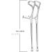 Forearm Crutches Adjustable Forearm Crutches/Black/Lighter Crutch Lightweight Cuff Crutch 12 Height Adjustable Stops - for Standard and Tall Adults Lightweight Arm Crutch Journey - Buy Online on GoSupps.com