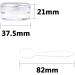 Hnmedia 20 Pieces 10ml Plastic Cosmetics Container Pots with Screw Lids/Travel Pots for Cream Makeups Lotion Nail Powder Eye Shadow Medicine Storage Includes 6 Pieces Mini Spatula (Clear) - Buy Online on GoSupps.com
