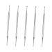 Gleavi 5st ear cleaner massage tools Manual massage devices body massage device Professional massage tab tool hand massage devices Massage accessories face stainless steel silver x 5 pieces 13x0.6x0.6cmx5pcs