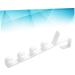 Healeved 3pcs 5 Hooks Door Coat Hangerwhitel Towel Rack Plastic The Hat Holders Hanging Portable Over medium White - Buy Online on GoSupps.com