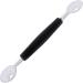 Stainless Steel Double Head Ice Cream Dessert Spoon Scoop Fruit Spoon Kitchen Cooking Tool (Black) - Buy Online on GoSupps.com