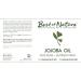 Best of Nature 100% Pure and Natural Jojoba Massage and Body Oil for Hair Skin & Face (64 Fl Oz) 64 Fl Oz (Pack of 1) - Buy Online on GoSupps.com