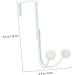 ULTECHNOVO 2pcs Double Hook Outdoor Hooks Outdoor Towel Rack Over The Door White Plastic Beads Wall Mount Metal 14x9cm White - Buy Online on GoSupps.com