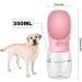 AcserGery 350ml Dog Water Bottle - BPA-Free Pink Dog Drinking Bottle with Whistle & Trainer - Buy Online on GoSupps.com