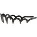 1pc Unisex Wavy Headband Black Spring Wavy Metal Hair Band with Long Teeth Hairhoop Sports Headband Headwear Accessories Black - Buy Online on GoSupps.com