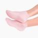 ANCLLO Silicone Moisturizing Socks Women Foot Spa Pedicure Silicone Socks for Cracked Feet Elastic Non Slip Multi Purpose Pink (M) - Buy Online on GoSupps.com