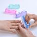 4 Piece Nail Brush Set for Daily Cleaning - Plastic Handle Fingernail Brushes for Hands and Feet - Buy Online on GoSupps.com