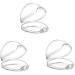 3PCs Baby Schnuller Cash-proof bpa-free-transparent Schnuller case Schnuller Schnuller Schnuller Halter Box for children's nipple shield Fall & Schnuller case for travel and at home