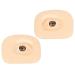 Beatifufu 1 Set Makeup Practice Skin Eyeshadow Fake Silicone Skin Blank Makeup Skin Tool Make up
